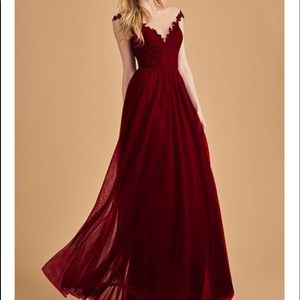 New burgundy bridesmaid dress